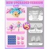 Uregoio 2 Pack Princess Bubble Wands Machine for Girls with