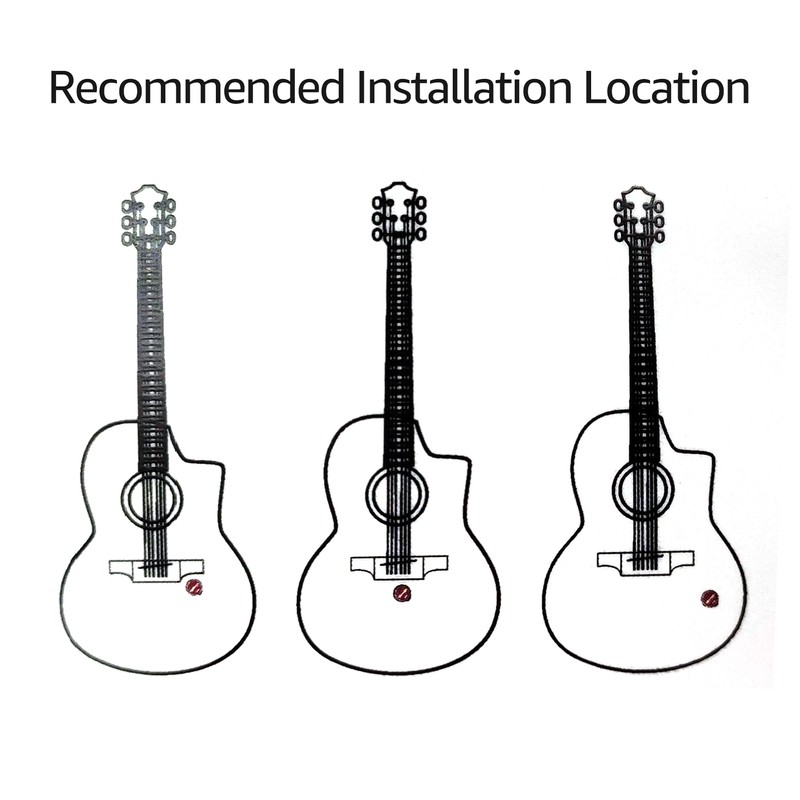 Sound Hunter Guitar Transducer Pickup Piezo Pickup for Acoustic Guitar