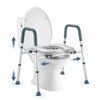 Raised Toilet Seat with Handles, Toilet Seat Riser for Seniors
