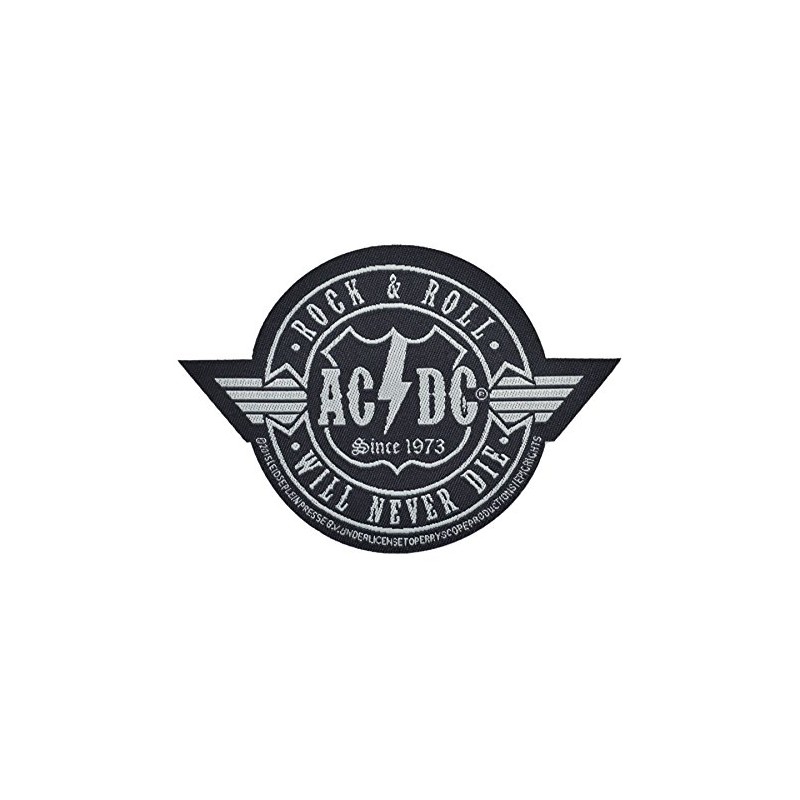 AC/DC ACDC - Patch Aufnäher - Rockn Roll will never