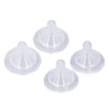 4pcs Infant Bottle Nipples Bust Feeling Replacement Silicone Nipple Round