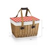 PICNIC TIME Canasta Wicker Picnic Basket With Lid, Small Picnic