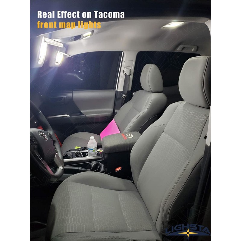 LIGHSTA 11PCS Super Bright White LED Interior Light Kit Package