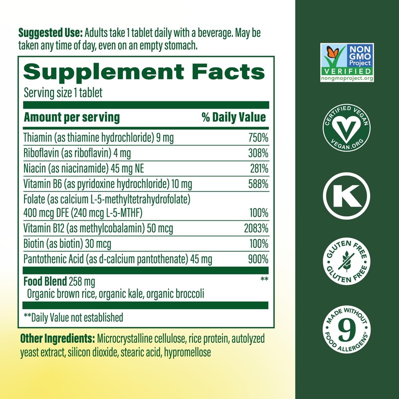 MegaFood Balanced B Complex - Vitamin B Complex for Women