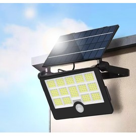 LBFXQ Sensor Light, Solar Light, Outdoor 100W, Foldable, Motion Sensor, Lighting, 5,200 mAH, Lamp Beads, 232 Long Time Lighting, High Brightness LED, Brightness Adjustment, 270° Wide Angle, Easy