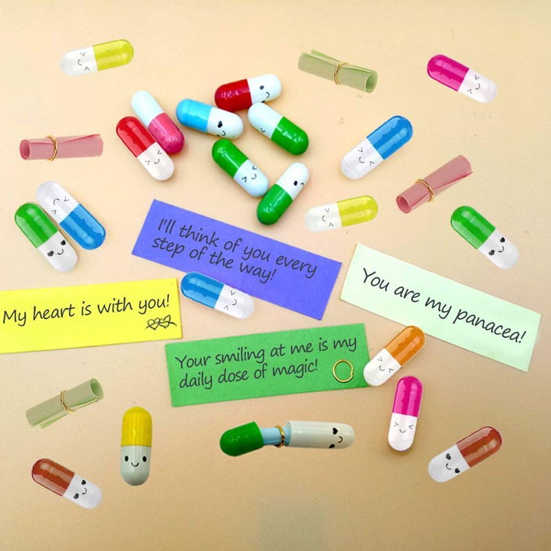 Smile Face Capsule Message in a Bottle Letter Love Friendship