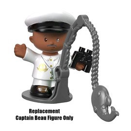 Replacement Captain Beau Figure Holding Binoculars for Fisher-Price Little People Travel Together Friend Ship Playset - FHD92