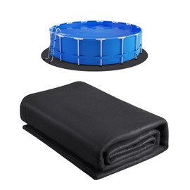 VEVOR 12 Foot Round Pool Liner Pad for Above Ground Swimming Pool, Heavy Duty Above Ground Pool Pad Mat, Protect Pool Liners, Prevent Punctures and Weed Barriers, Durable Geotextile Material