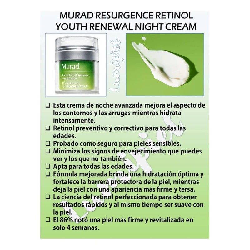 Murad Resurgence Retinol Night Cream + Wrinkle Corrector