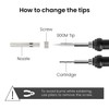 Soldering Iron Kit, 60W Adjustable Temperature 15-in-1, Solder Wire, 2