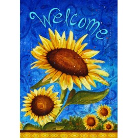 Toland Home Garden 119500 Sweet Girasoles Decorativos de 12.5 x 18 Pulgadas, 12 x 18 Pulgadas, Bandera de jardín de Doble Cara