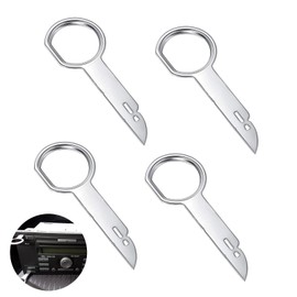 SSHUIKKAI Set of 4 Radio Removal Tool Set, Car Radio Removal Tool, Car Radio Release Tool, Car Radio Tool, Release Key, for Audio Disassembly of Various Cars