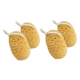 Ipetboom 4pcs Reusable Loofah Bath Sponges Exfoliating Shower Puff for Enhanced Lathering Relaxation Quick Drying Body Scrubber Bathing Supplies for Men Women