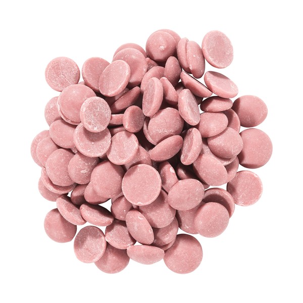 Callebaut Couverture Ruby Chocolate Chips by OliveNation, Natural Color from Ruby Cocoa Bean - 2 pounds