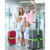 Generic 4 Pack Adjustable Luggage Straps, Fabric Webbing, Secure Cargo,