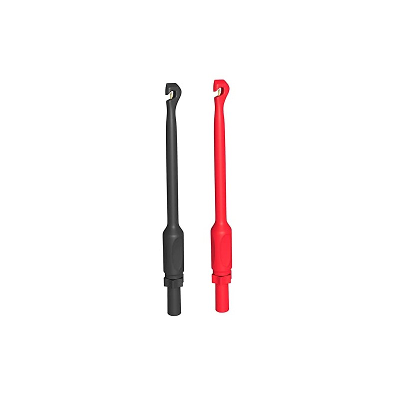 2pcs Black and Red Automotive Wire Piercing Probes Clip Test