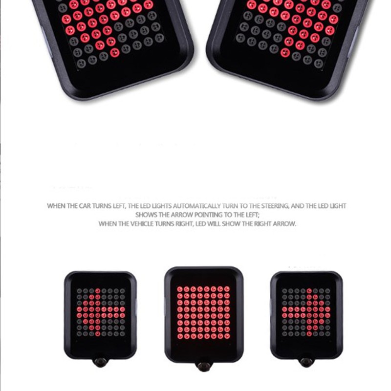 Cycling Tail Lamp LED Turn Light Full Intelligent Sensing Autobrake