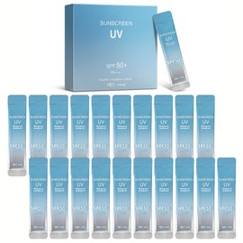 20 Mini Protectores Solares Con Ácido Hialurónico, Spf 50 Pa, Tamaño Viaje(4 Ml Cada Uno) Ligeros, No Grasos E Hidratantes, Resistentes Al Agua,...   