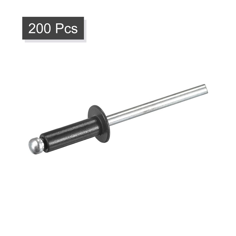 sourcing map Aluminum Blind Rivets, 4mm x 12mm (5/32" x