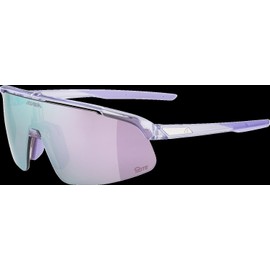 ALPINA Turbo Pro S Q-LITE Sports Glasses for Adults Purple Transparent Gloss One Size 100% UV-A, UVB and UV-C Protection