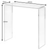 Zeigis® Decorative Bridge Acrylic Glass in 200 x 200 x