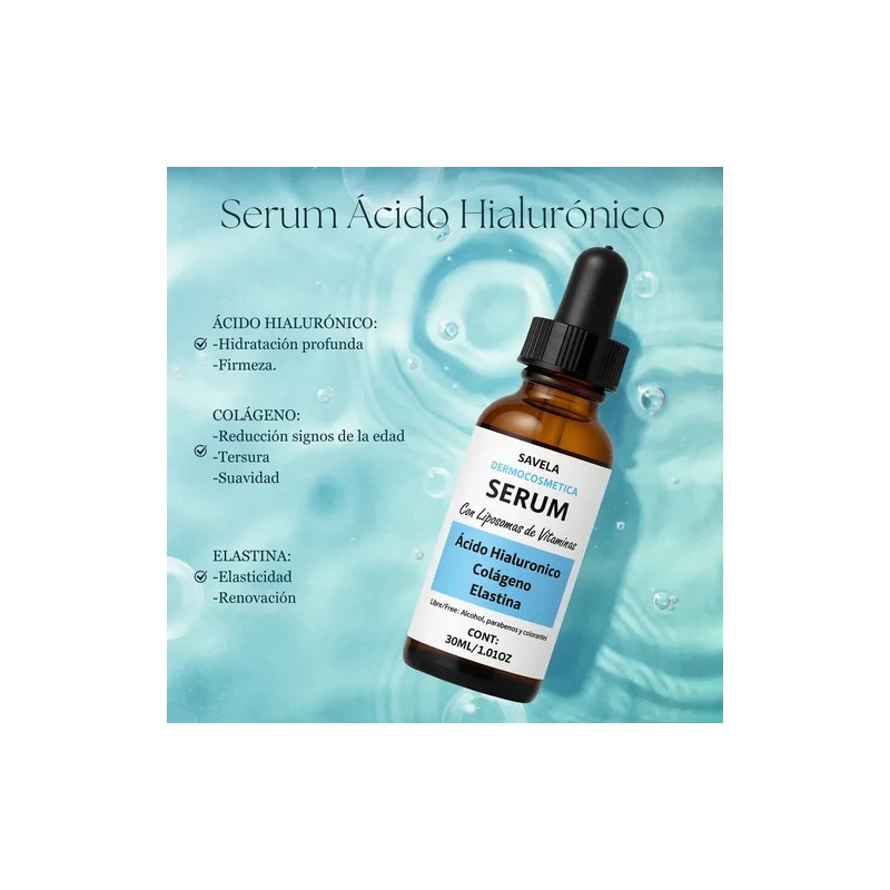 2 Serum Kit Vitamina C, Ácido Hialuronico, Elastin, Colágeno