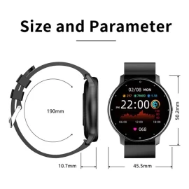 Reloj Inteligente Deportivo Impermeable Bw0223, Color: Silicona Negra