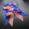 4PCS 4th of July Cheer Hair Bows 8" Patriotic Flag