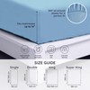 Bambaw Double Fitted Sheet Bamboo, 140x200 cm, Deep Pocket 35