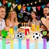 24 Pcs Soccer Bubble Wands, Soccer Party Favors & Goodie