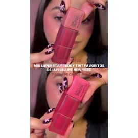 Maybelline Tinta para labios Super Stay Teddy Tint, 5ml - Tinta multiusos de larga duración, Labial efecto mate, difuminado hasta por 12H, textura