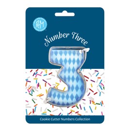 R&M International 8103 Number 3 Cookie Cutter, 3" Carded