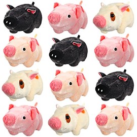 Chalyna Paquete de 12 Lindos Juguetes de Animales de Peluche Adorno de Peluche de 4 Pulgadas Mini Llavero de Muñeco de Peluche Colgante de Bolso de Ma