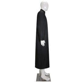 Unisex Roman Altar Server Cassock Robe Clergy Pulpit Liturgical Vestments Church Uniform Catholic Robe(XL, Black)