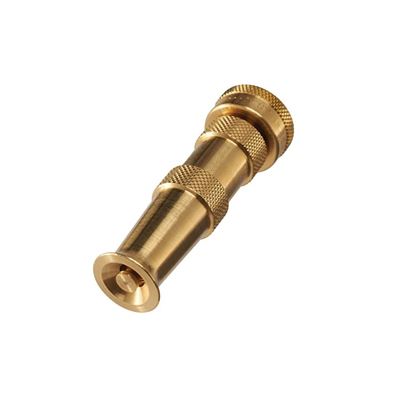 Dramm Brass Adjustable Spray Nozzle with Powerful Water Stream, Perfect