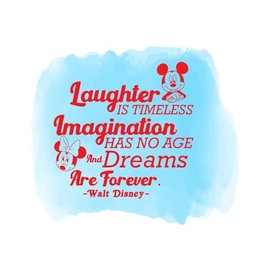 Laughter is Timeless Dreams are Forever Inspiration Quote Imagination Motivation Wall Art Sticker Designs Vinyl Stickers for Home House Walls Rooms Windows Bedroom Decoration Size (28x28 inch)