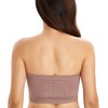 DotVol Women's Seamless Underwired Bandeau Bra, mocha, M