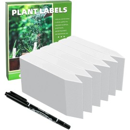 TDHDIKE Plant Labels 4 Inch 600Pcs Plastic Name Tags for Seedlings White600