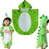 Children Bath Towel Robe Kids Hooded Beach Swimming Poncho Dinosaur