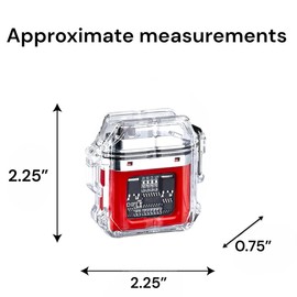 NIVEK Dual Arc Electric Lighter, Rechargeable, Waterproof Lighter with Flashlight, Windproof, Cool Lighter for Men, Birthday (Red)