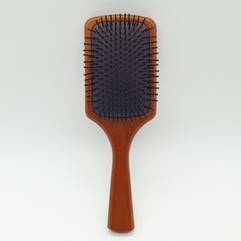Scalp Brush Wood Square Paddle Brush Large Scalp Massage Comb