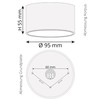 SSC-LUXon CELI-X LED Surface-Mounted Ceiling Light Matt Black Flat and