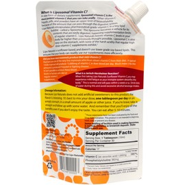 Lipo Naturals Liposomal Vitamin C 1000mg Liquid (2-Pack 60 Doses) - Natural Formula Immunity + Energy Support - Vegan, China-Free (15oz / 443ml ea.)