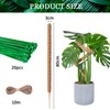Tallkeey 80cm Moss Pole for Plants - Bendable Plant Supports
