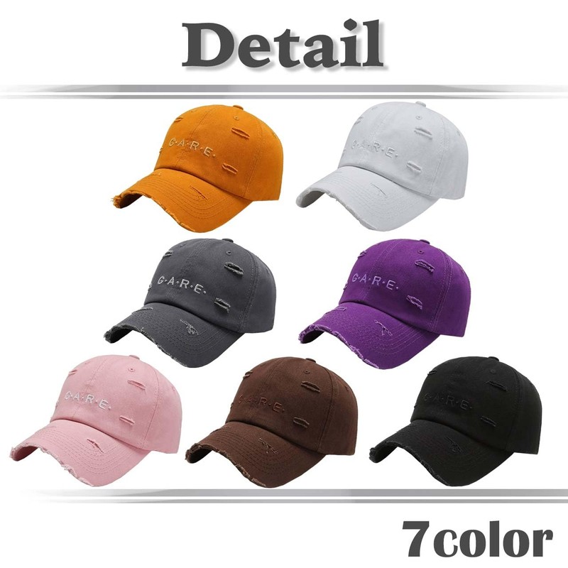 White Fang CA957 Baseball Cap, Distressed Cap, Stylish, Stylish, Cool,