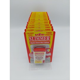 Slimmer Calorie Free Sweetener Bundle with Mollymae Bookmark | 12 x 1000 Tablets