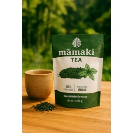 Nakihalani Farm Organically Grown Hawaiian Mamaki Tea (2oz) - Caffeine-Free Herbal Tea - Antioxidant-Rich, Supports Digestion, Promotes Relaxation