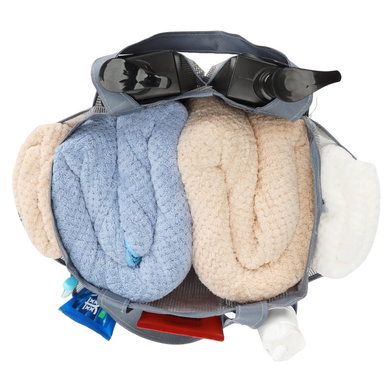 Nvatorfox Haundry Mesh Shower Caddy Tote Hanging Portable Toiletry Bag