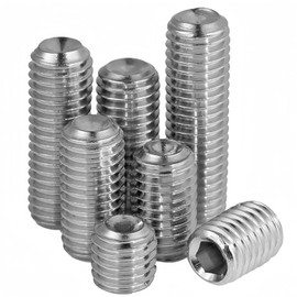 SYDARSYN Cup Point Grub Screws Stainless Steel Grub Screws with Cone Tip and Hexagon Socket Machine Screws M4 x 20 mm (Pack of 30)