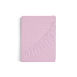 Burrito Blanco A7 fitted sheet, fitted sheet for beds 80 x 190 / 200 cm, cotton and polyester, single bed, pink